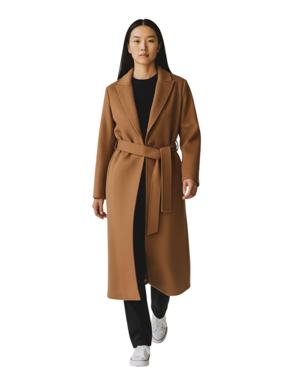 Passager - Pallto e gjate bezhe, e zeze dhe vishnje