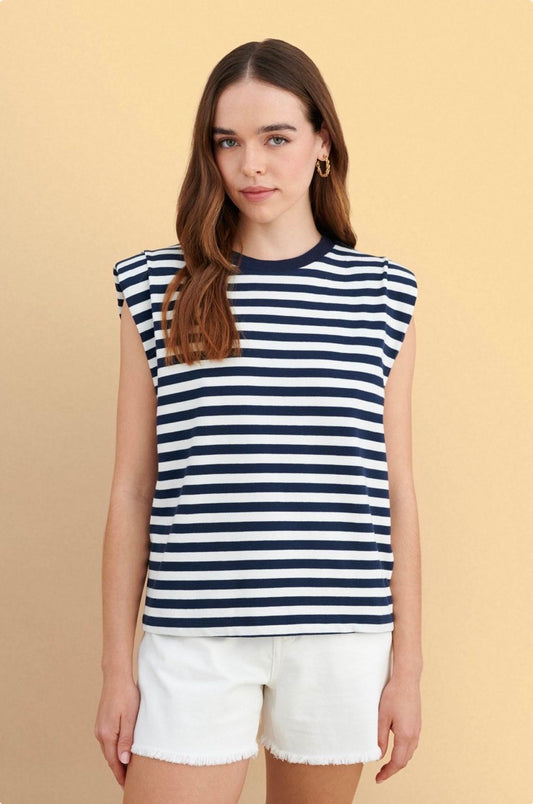 attrattivo - Bluze pambuku me vija blu