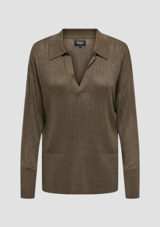 ONLY - Bluze kafe dhe e zeze me jake V