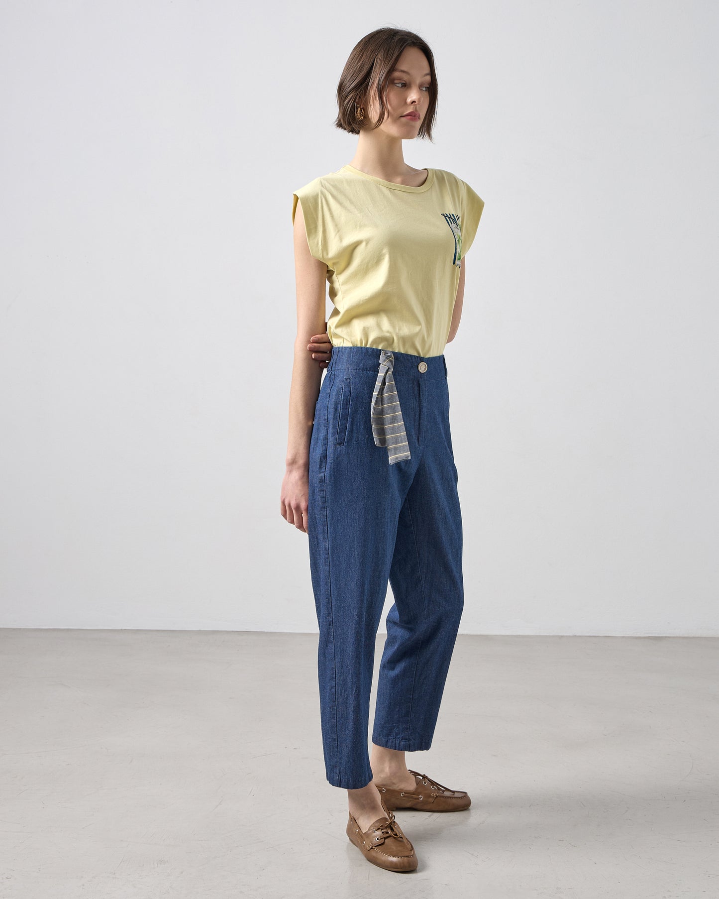 Passager - Pantallona blu xhins i holle