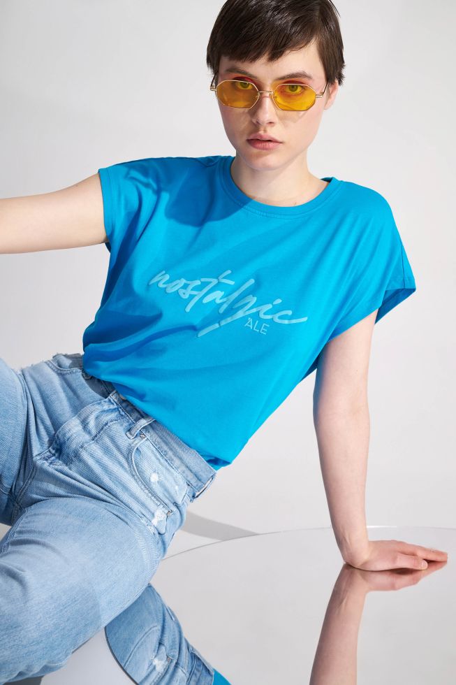 ALE - Bluze me shkrim ne dy ngjyra